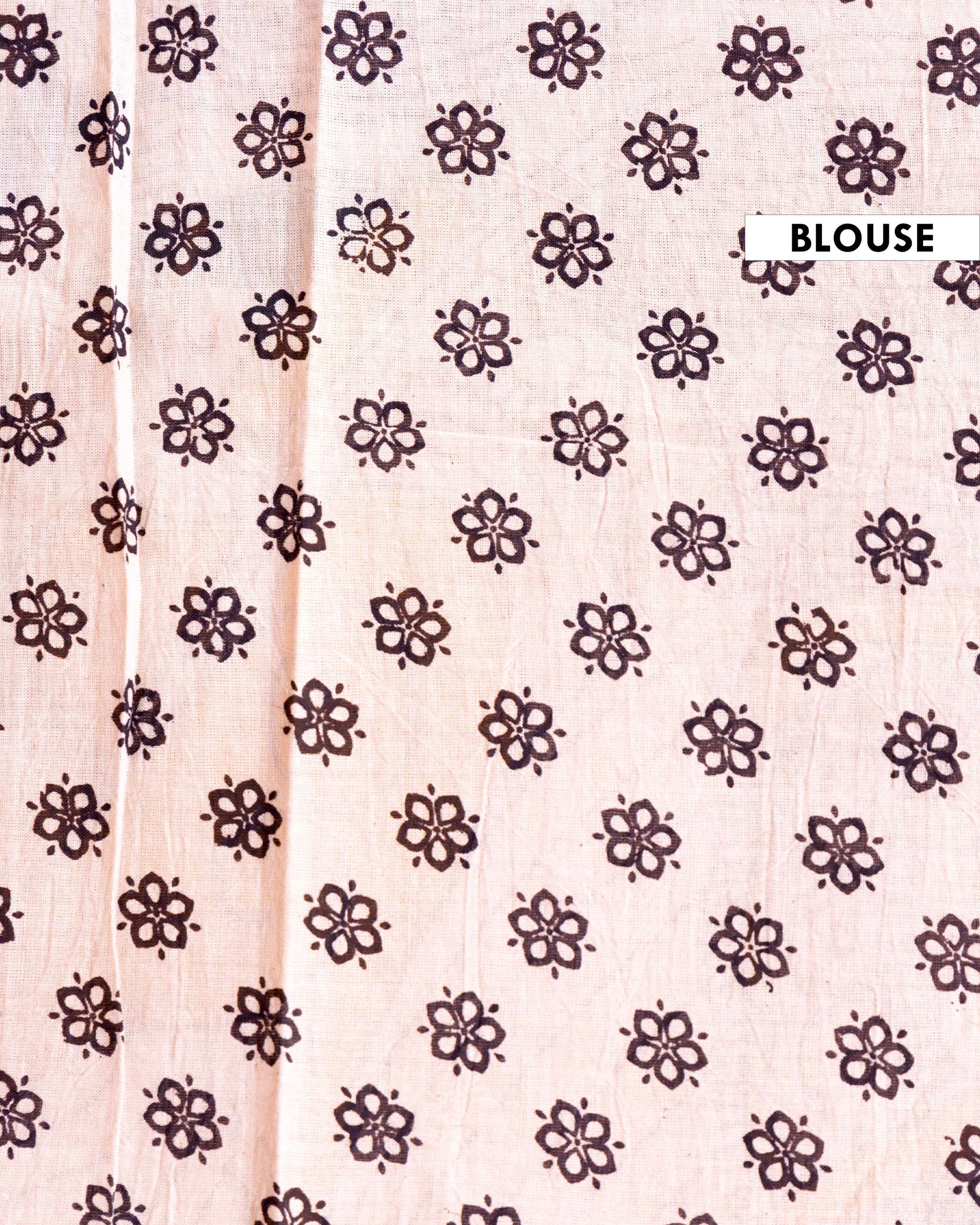 Traditional Kalamkari Cotton Saree with Mythological Motifs - Orange