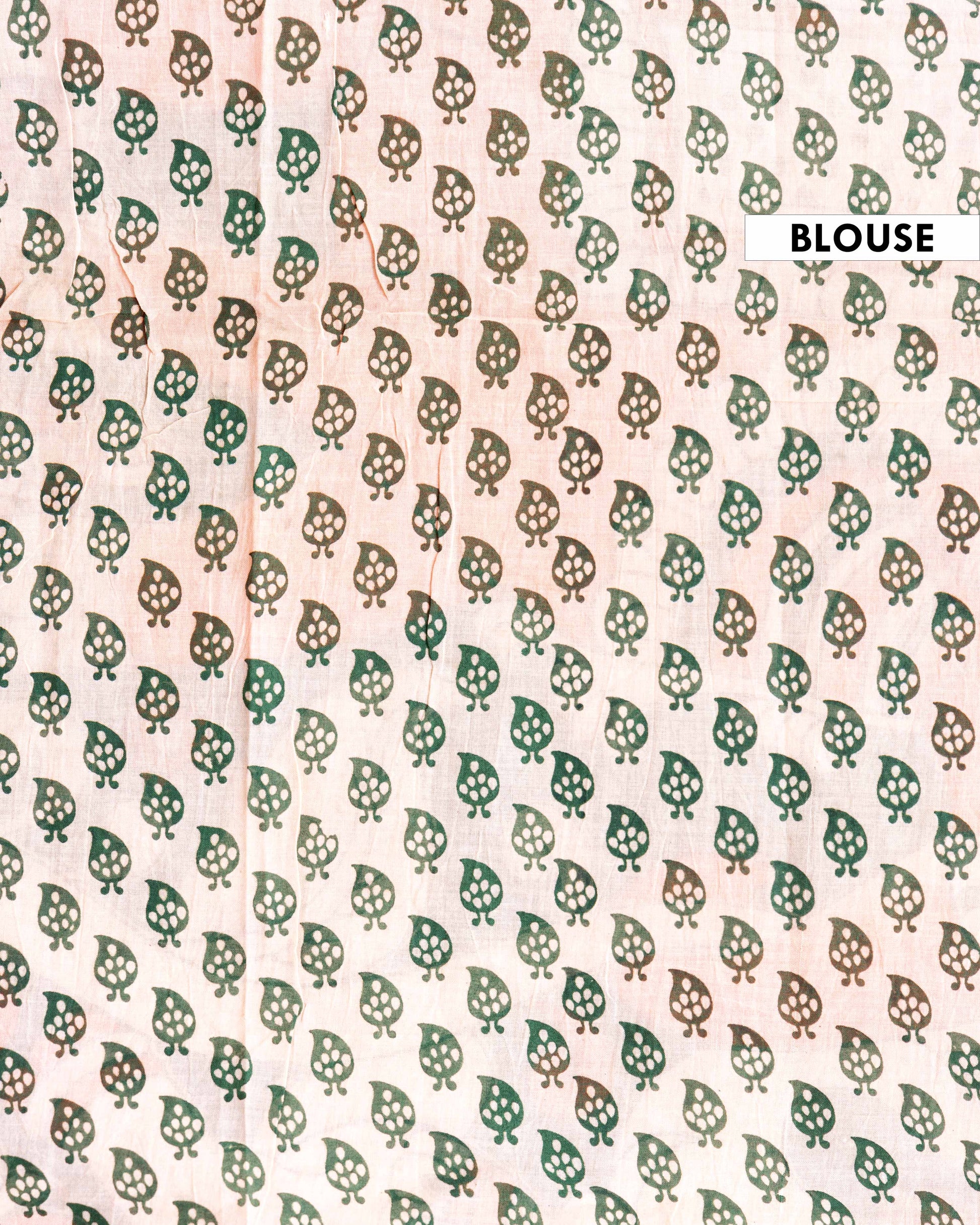 Traditional Kalamkari Printed Cotton Saree with Intricate Folk Peacock Design Border - Orange