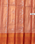 Traditional Kanchipuram Tissue Silk Saree with Delicate Floral Brocade and Ornate Zari Border - Pallu