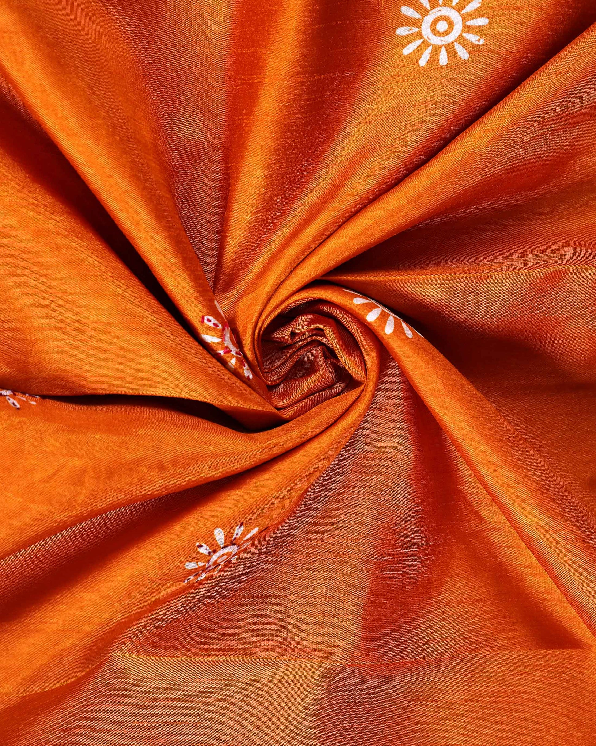 Traditional Kantha Work Saree with Exquisite Hand Embroidery and Ornate Floral Pattern Border - Yellow