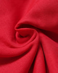 Traditional Khadi Cotton Saree with Contrast Printed Blouse and Tassel Accents -Red