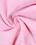Traditional Khadi Cotton Saree with Contrast Printed Blouse and Tassel Accents - Pink