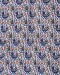 Traditional Khadi Cotton Saree with Contrast Printed Blouse and Tassel Accents - Royal Blue