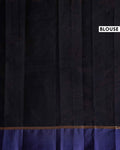Traditional Kovai Cotton Saree with Contrast Border and Woven Pallu - Black