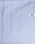 Traditional Kovai Cotton Saree with Subtle Woven Stripes - Blue