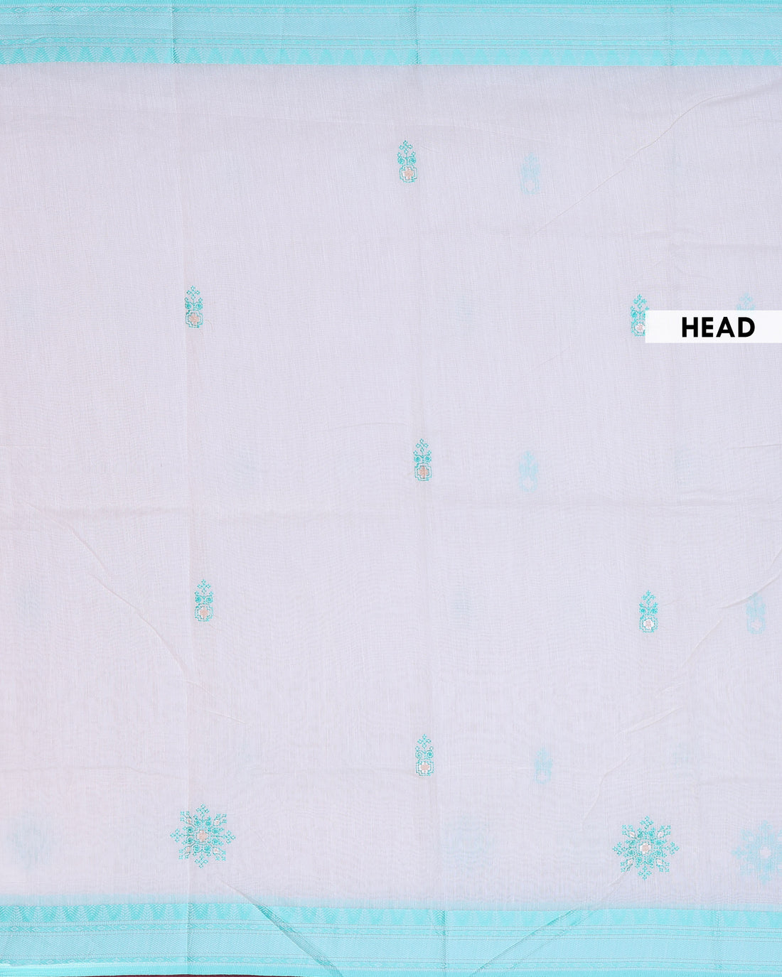 Traditional Linen Cotton Saree with Intricate Buti Motifs and Elegant Woven Temple Border - Cream