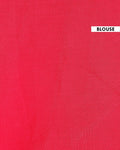 Traditional Mul Mul Cotton Saree with Hand Block Printed Motifs and Paisley Border - Red-Blouse