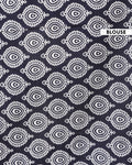 Traditional Mulmul Cotton Saree with Block Print Paisley Motifs and Contrasting Border - Black-Blouse