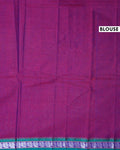 Traditional Narayanpet Cotton Saree with Heritage Temple Design Border and Elaborate Traditional Weaving - Purple
