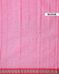 Traditional Narayanpet Cotton Saree with Temple Border Intricate Zari Floral Motifs & Fine Handloom Texture Weave - Pink