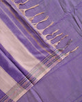 
Traditional Narayanpet Handloom Cotton Saree with Classic Temple Zari Border Intricate Floral Weave & Soft Textured Drape - Purple
