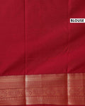 Traditional Niranjana Silk Saree with Woven Buttas and Temple Border - Green