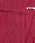 Traditional Pochampally Handwoven Ikat Saree with Geometric Motifs - Multi