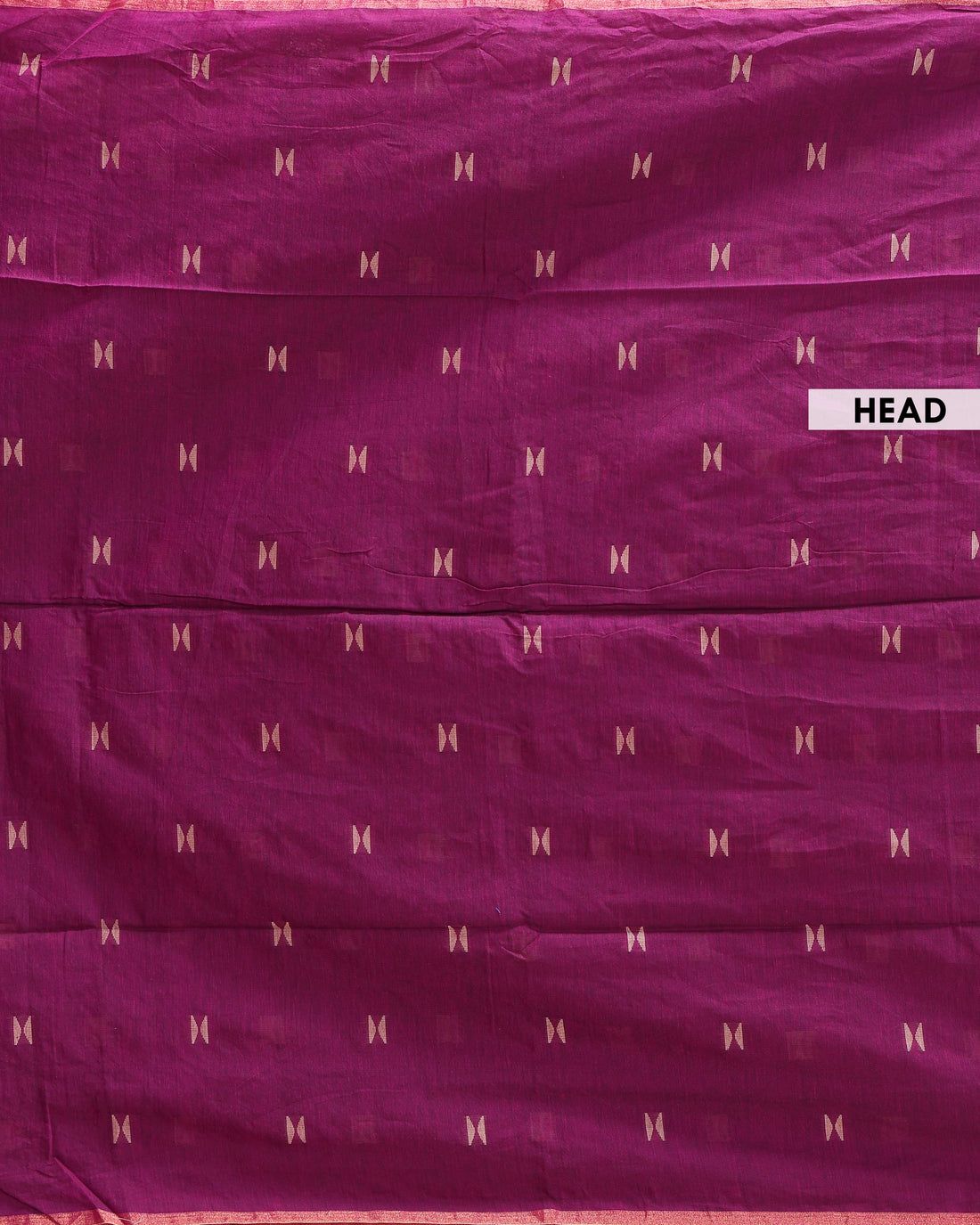 Traditional Semi Silk Cotton Saree Golden Zari Border and All-Over Thread Motifs - Purple