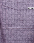 Traditional Semi Tussar Saree with Floral Inspired Motifs and Subtle Woven Border - Blouse
