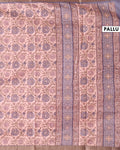 Traditional Semi Tussar Saree with Floral Inspired Motifs and Subtle Woven Border - Cream-Pallu