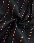 Traditional Silk Saree with Intricate Zari Motifs and Rich Ornamental Border Design - Dark Green-Close Up