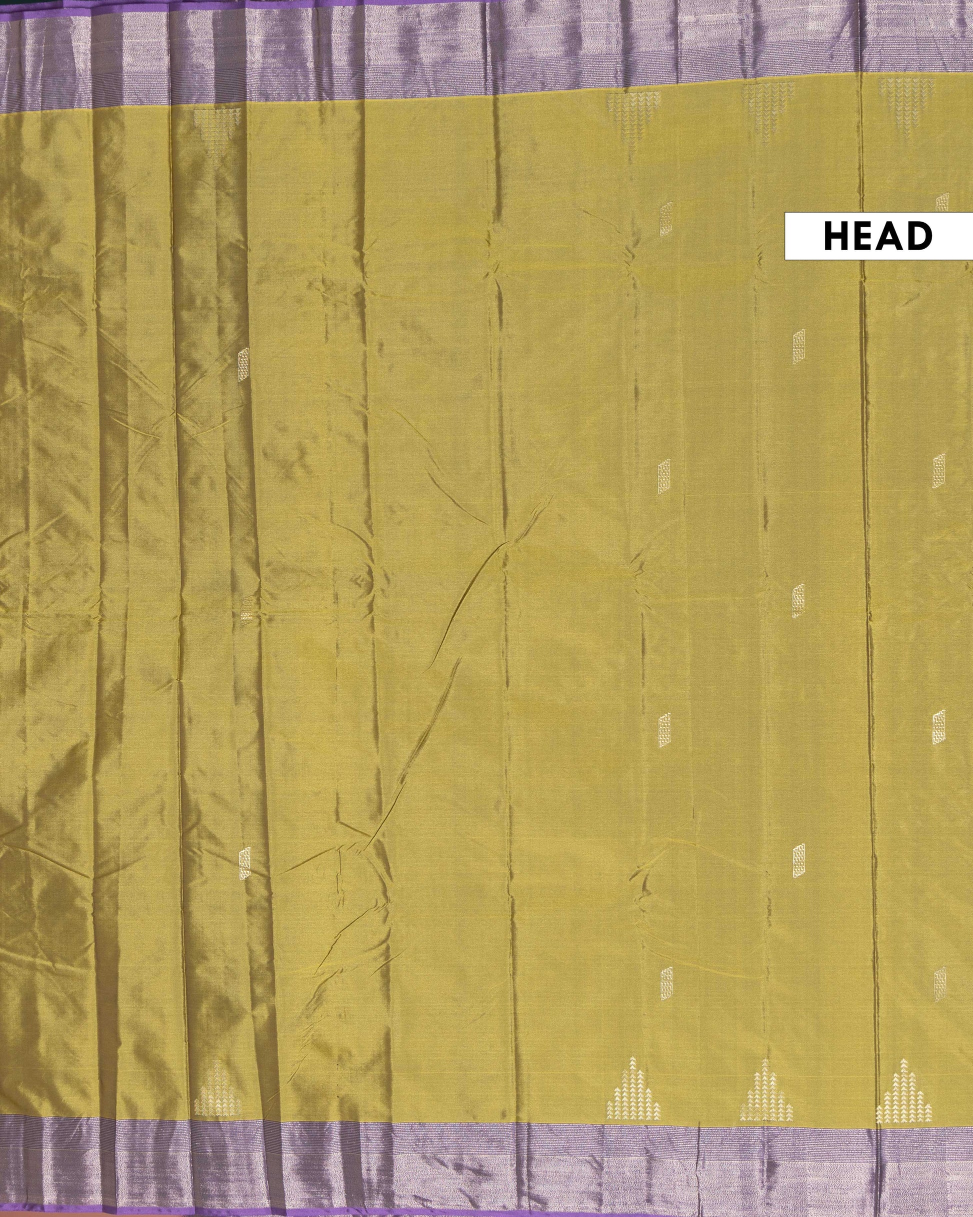 Traditional Soft Silk Saree Adorned with Intricate Motif Patterns and Rich Contrast Border - Olive Green