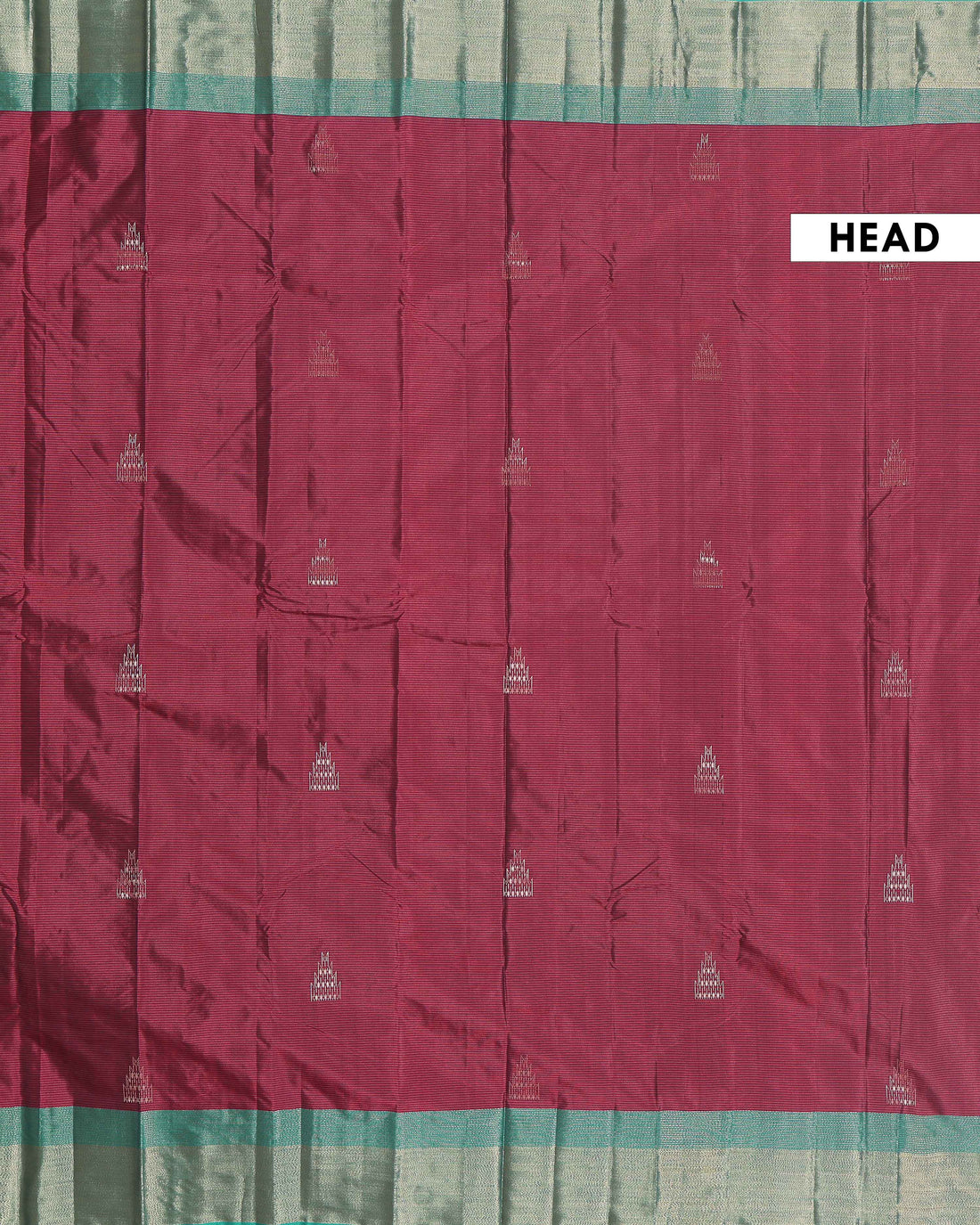 Traditional Soft Silk Saree with Woven Buttas and a Rich Zari Border - Maroon