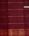 Traditional Sungudi Cotton Saree with Striped Body and Rich Zari Border  - Onion Pink-one