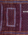 Traditional Traditional Sungudi Cotton Saree with Traditional Bandhani Square Motifs and Contrast Border - Purple