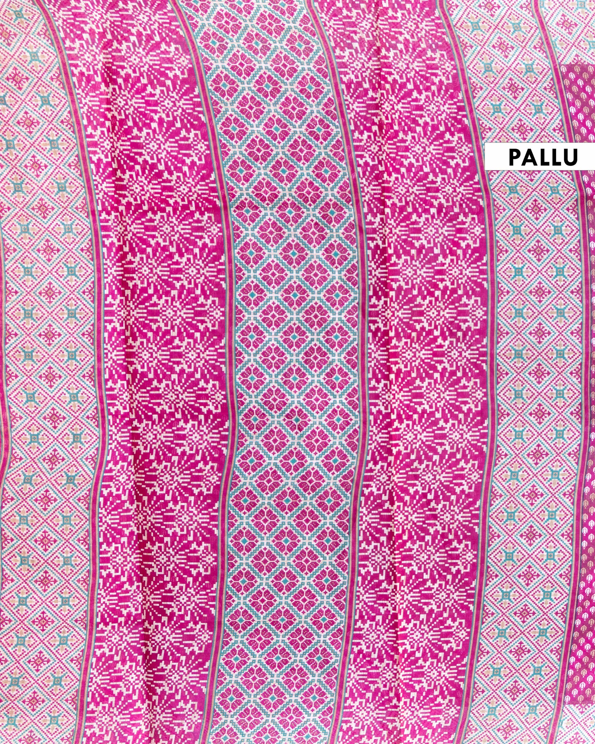 Traditional Voile Cotton Saree with Butti and Bandhani Inspired Border - Purple