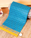 Traditional Voile Cotton Saree with Intricate Floral and Border Design - Blue