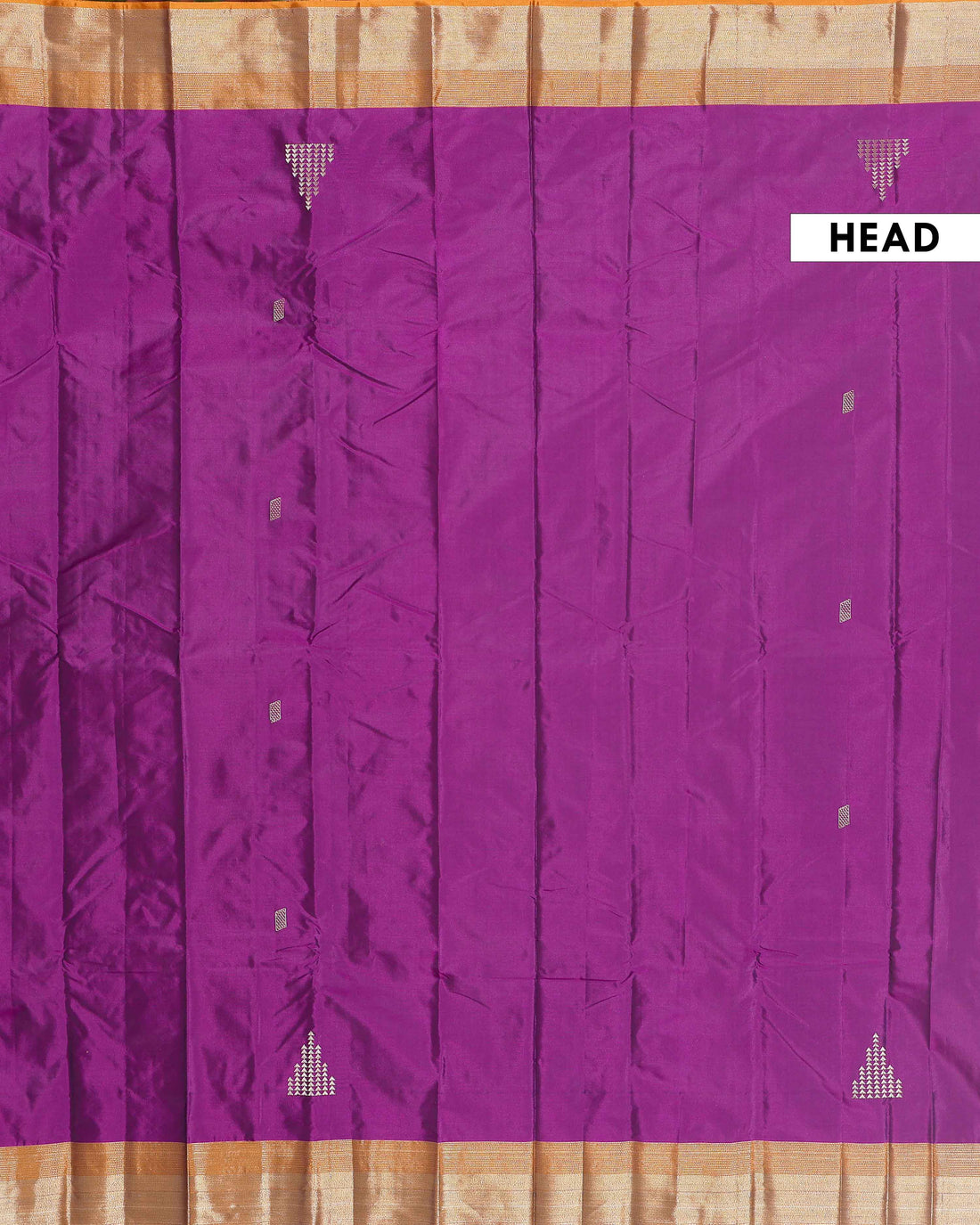 Traditional Zari Woven Soft Silk Saree with Striped Border - Purple