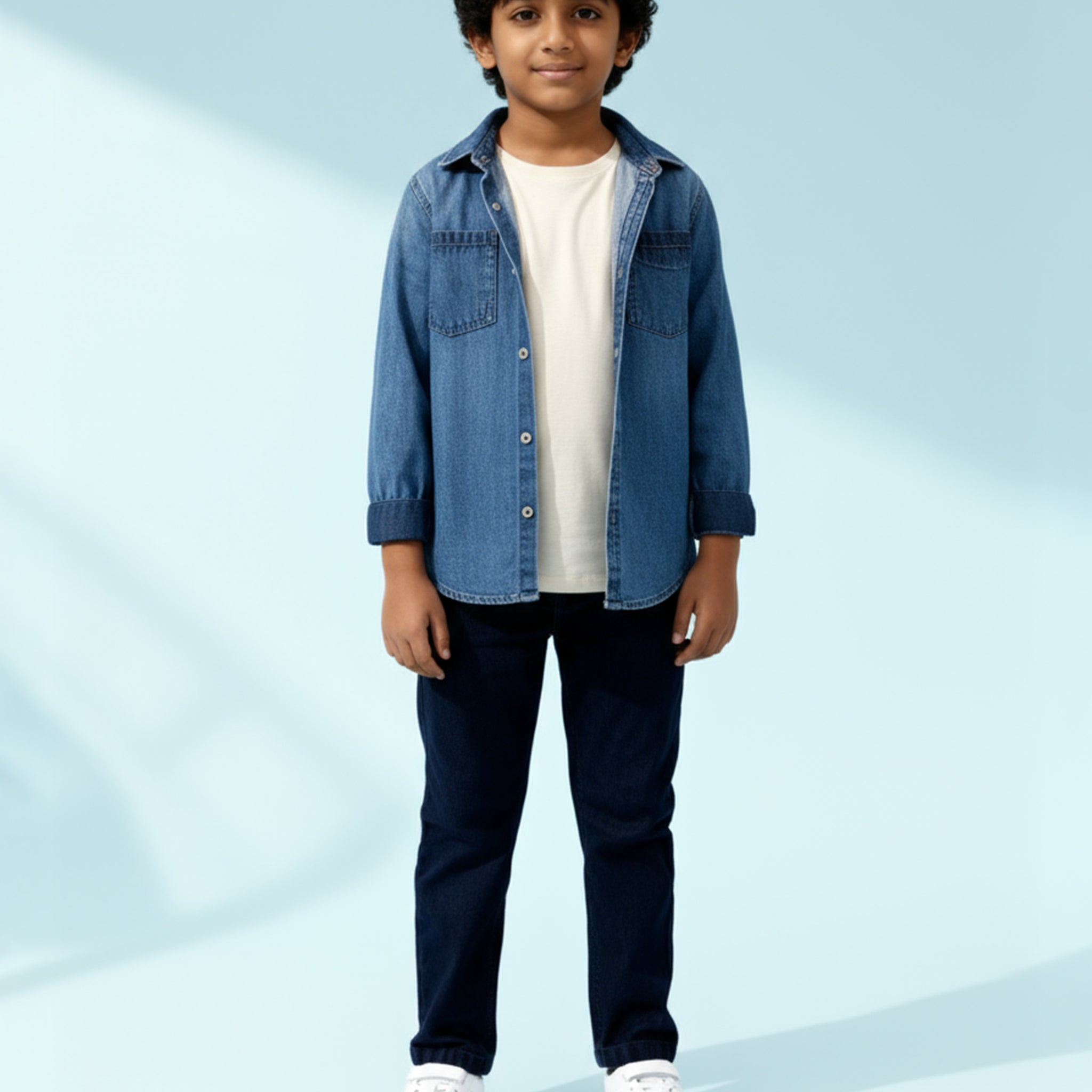 Trendy Boys Denim Jeans Style and Comfortable Fit - Navy Blue