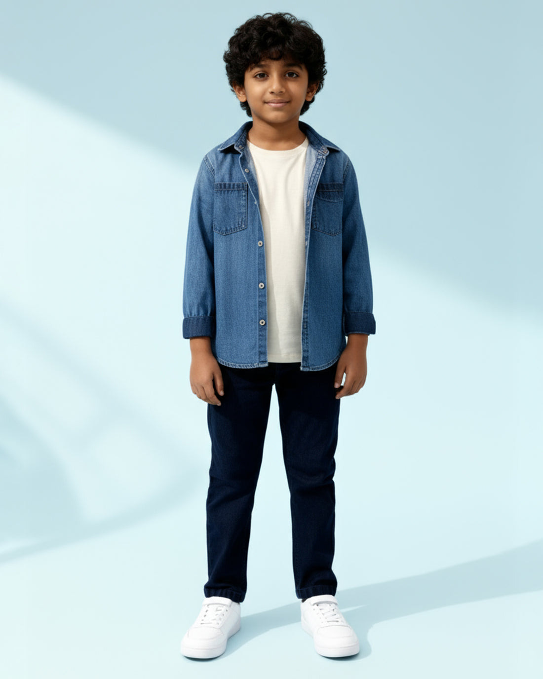 Trendy Boys Denim Jeans Style and Comfortable Fit - Navy Blue