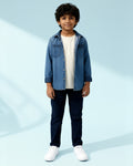 Trendy Boys Denim Jeans Style and Comfortable Fit - Navy Blue