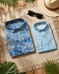 Trendy Matching Shirts for Dad & Son – Cotton Blend Comfort