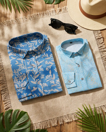 Trendy Matching Shirts for Dad & Son – Cotton Blend Comfort