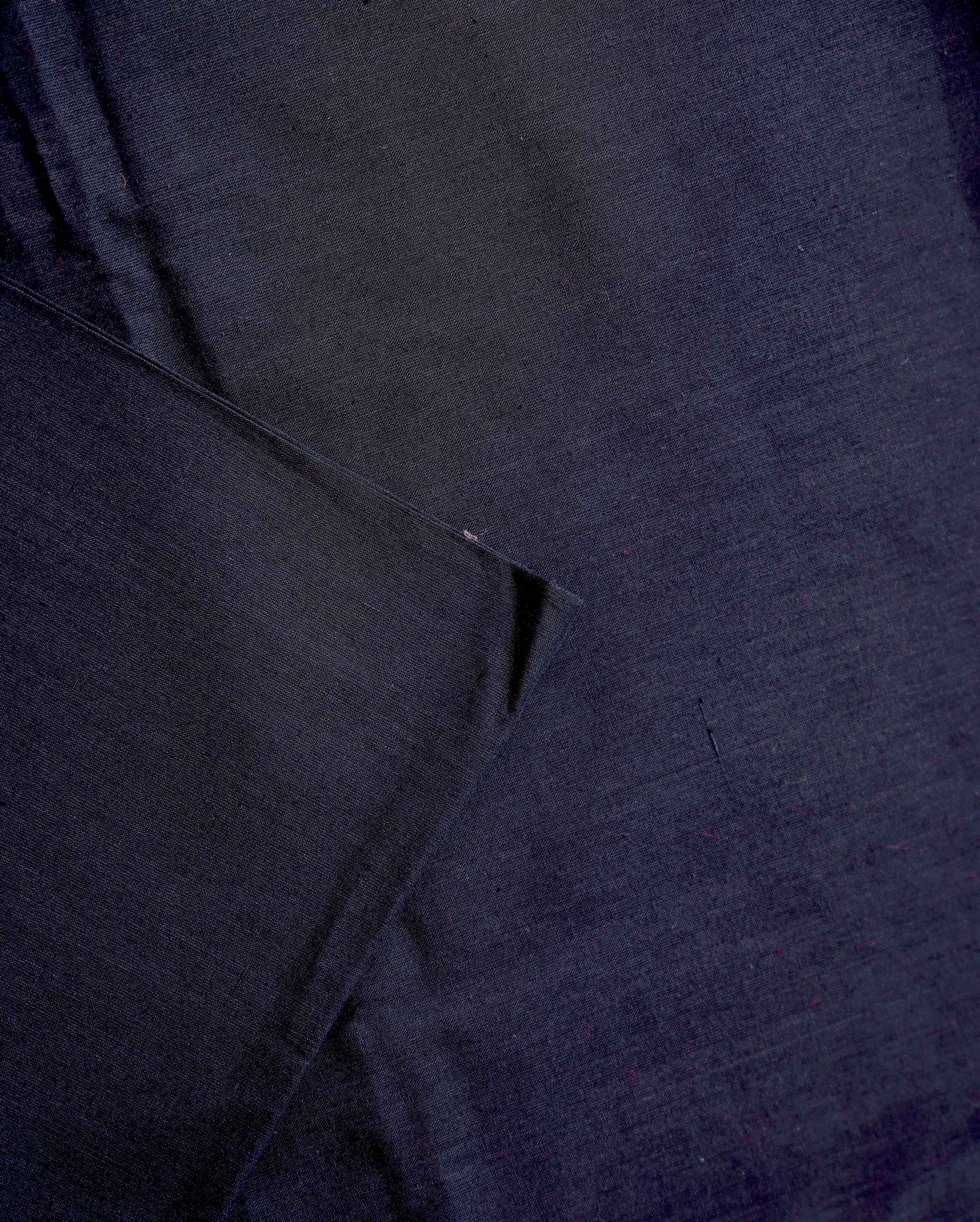 Women's Handloom Cotton Unstitched Salwar Suit Set with Contrast Bottom and Woven Pattern Dupatta - Maroon