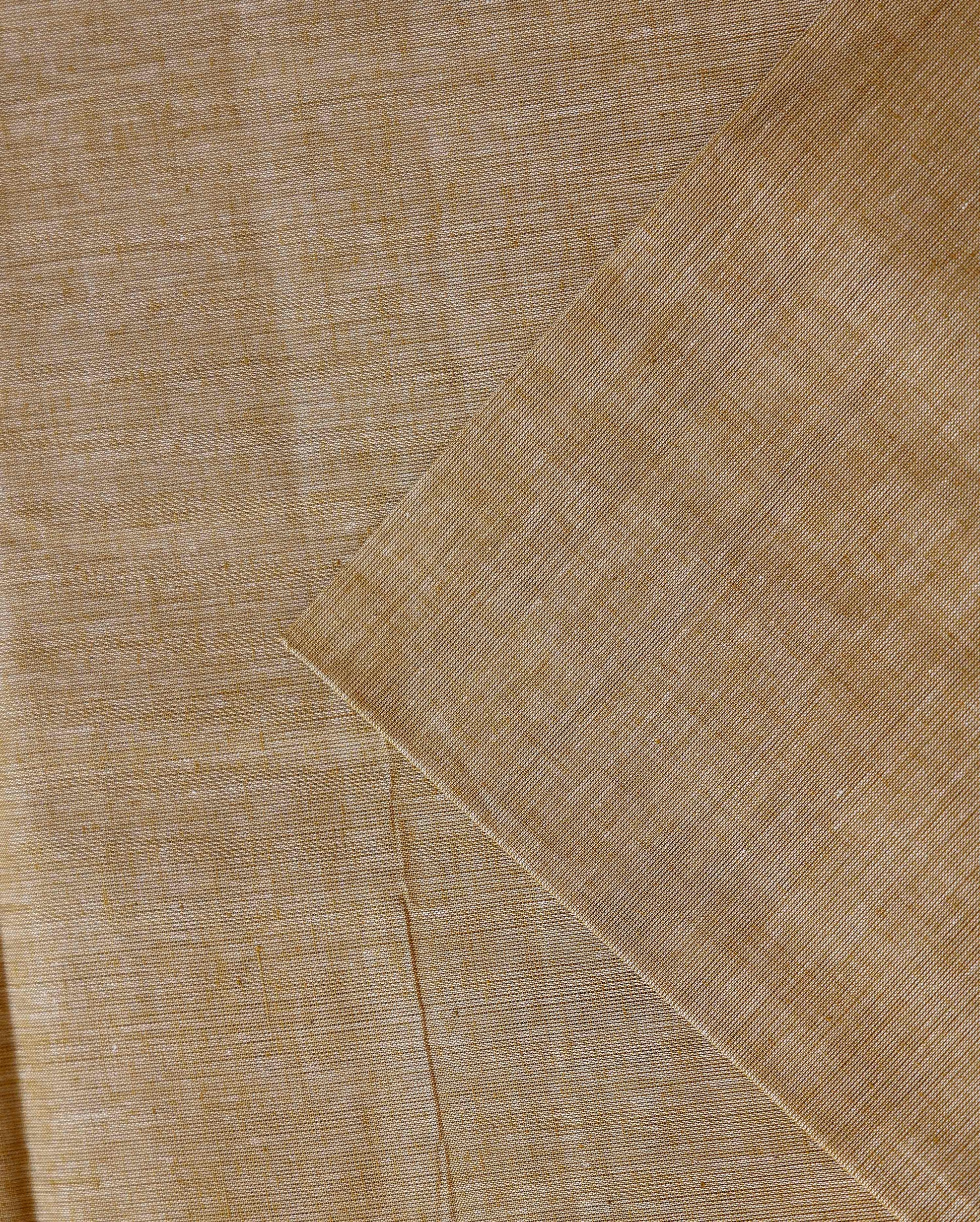 Women's Handloom Cotton Unstitched Salwar Suit Set with Woven Border & Matching Dupatta - Olive Green