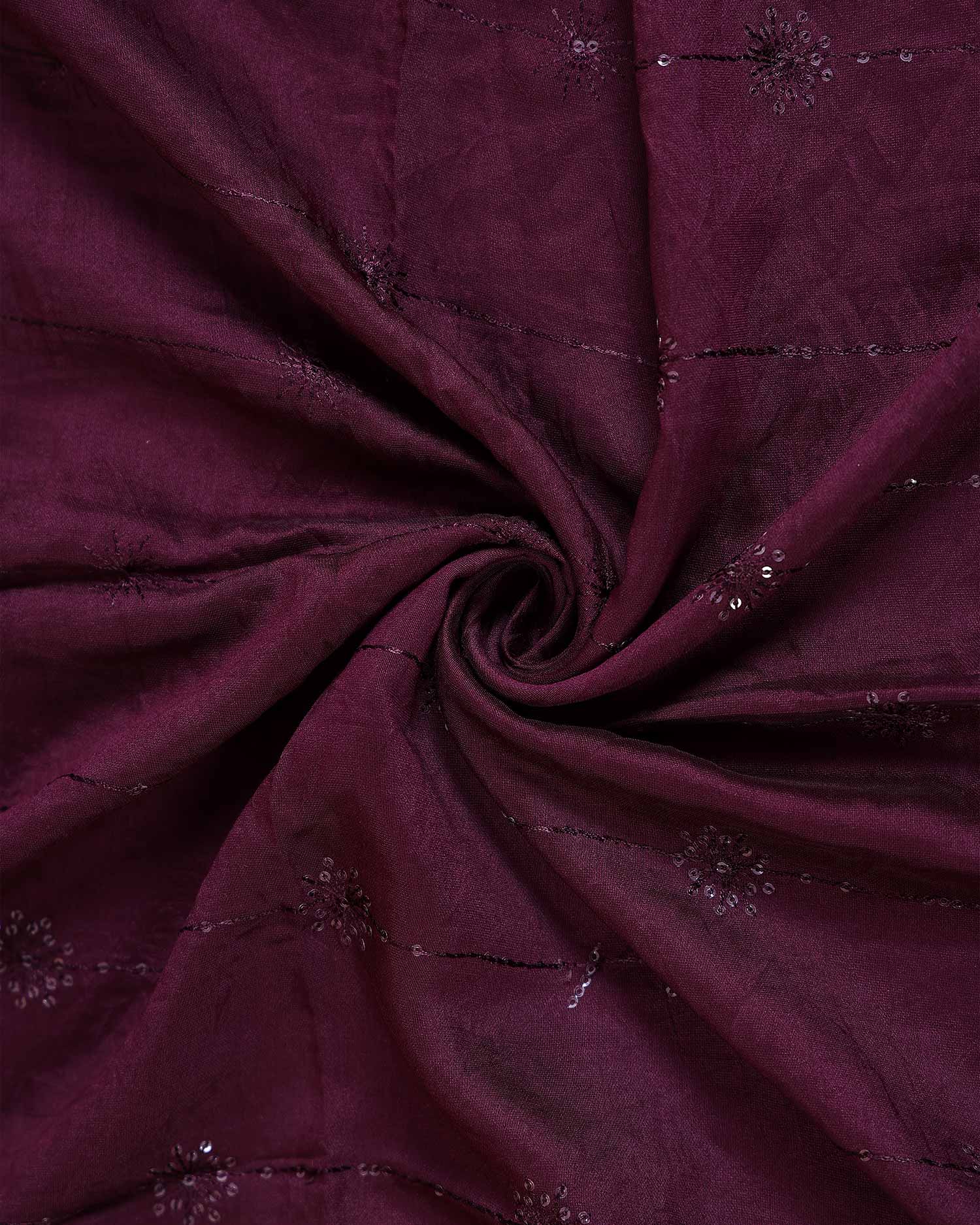 Women’s Dupatta with Delicate Floral Embellished Butta Design - Close Up