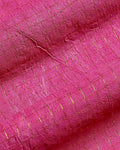 Women's Elegant Sungudi Cotton 1 Meter Blouse Material with Zari Accents - Pink