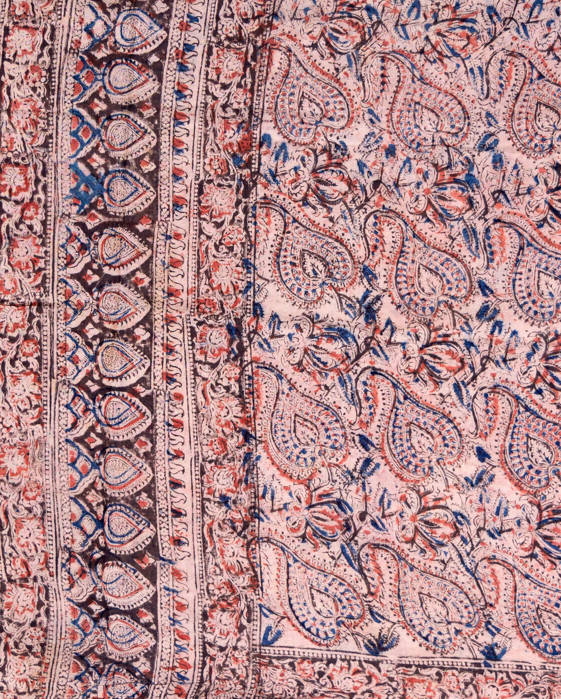 Women's Floral and Paisley Patterned Dupatta with Intricate Borders - Multi