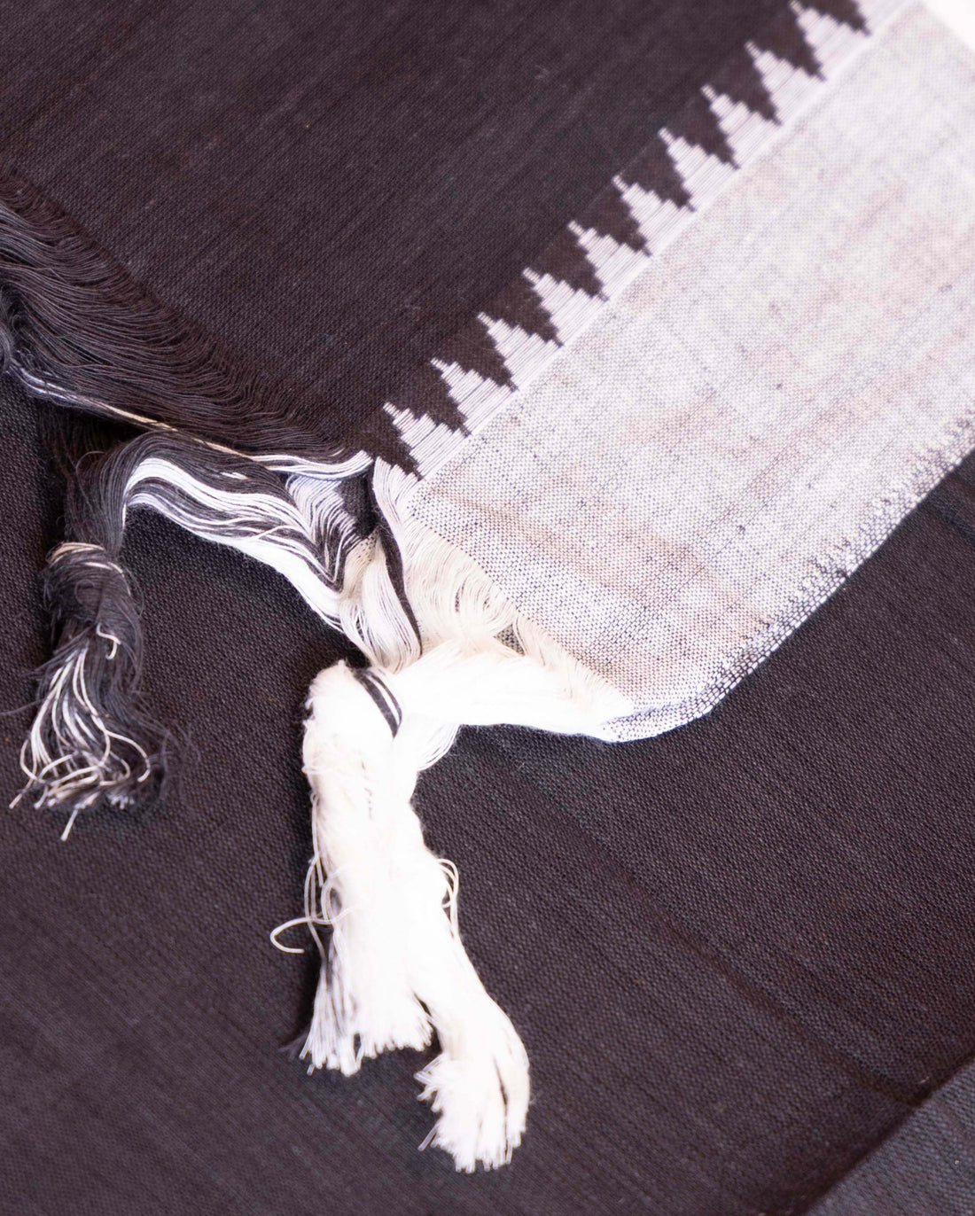 Women's Handloom Cotton Unstitched Salwar Suit Material with Woven Buttas and Temple Border - Grey