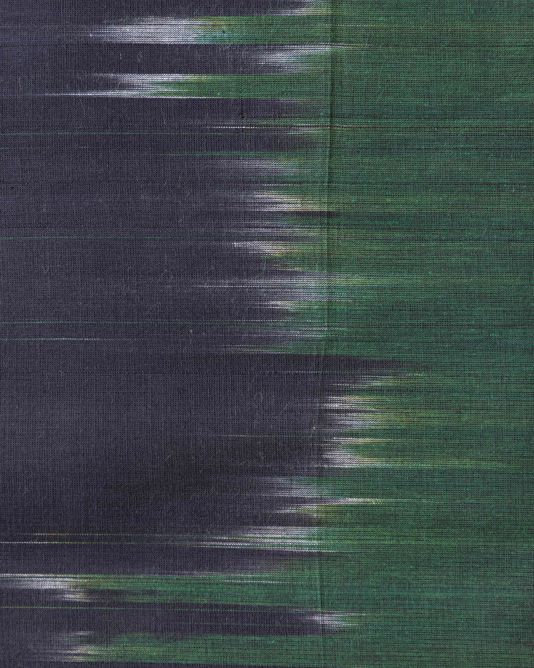 Women's Handloom Woven Ikkat Blouse Material - Green