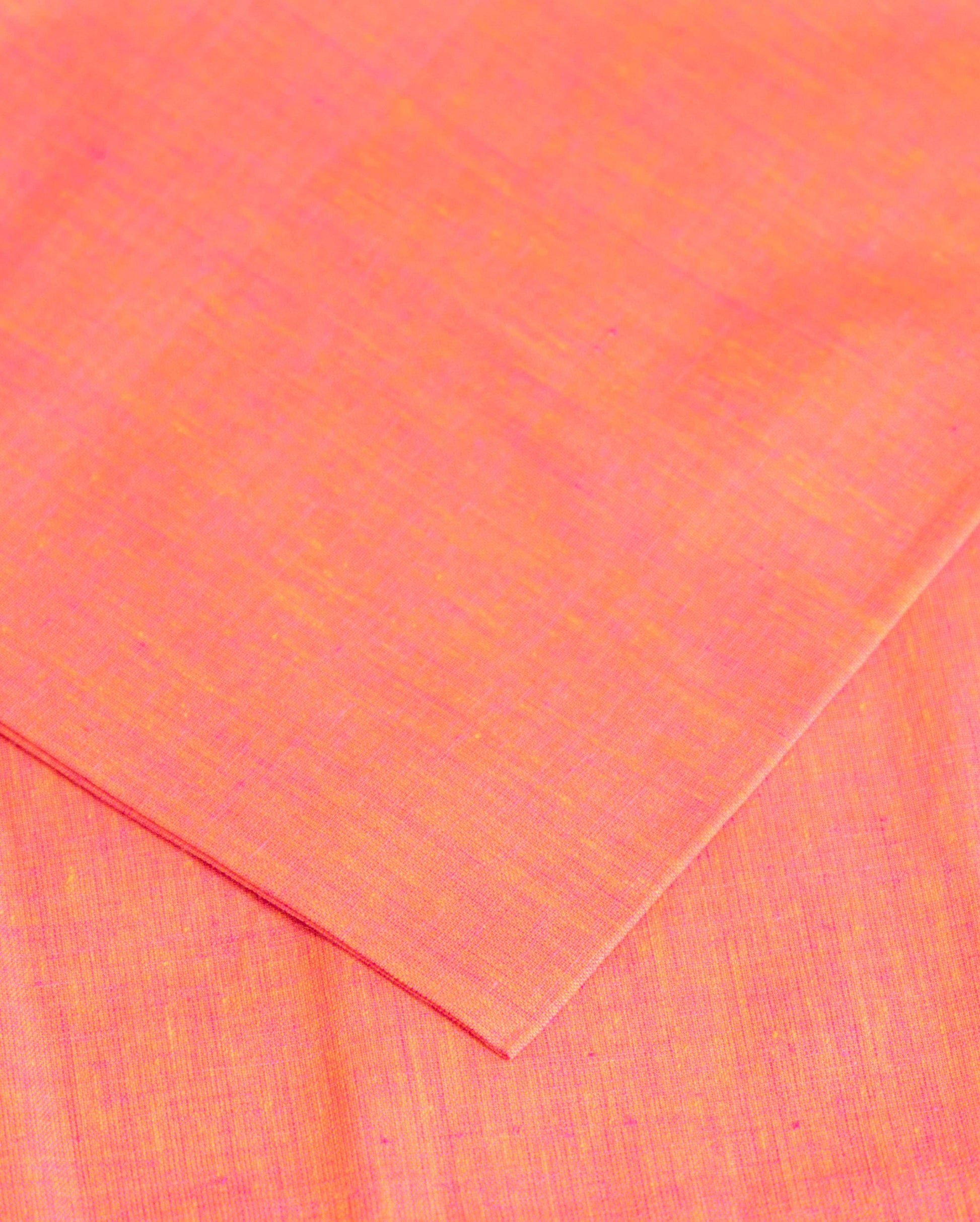 Women's Handwoven Cotton Salwar Material with Contrast Temple Border and Soft Dupatta - Pink