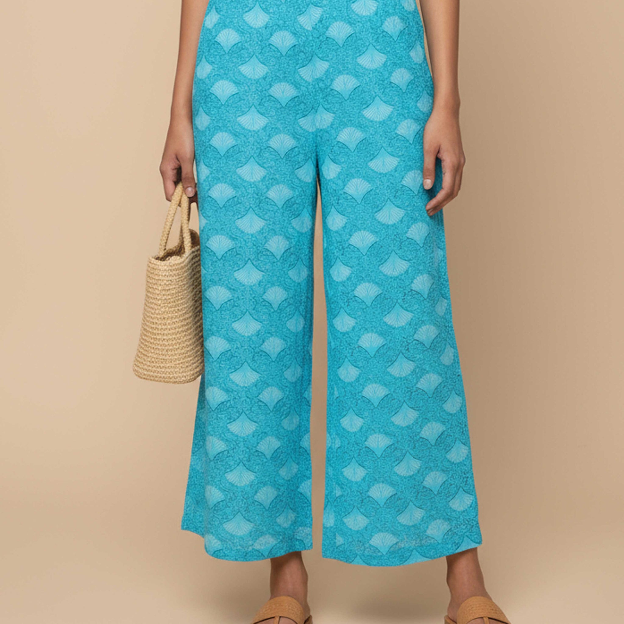 Women_s_Printed_Wide-Leg_Palazzo_Pant_with_Elasticated_Waistband_-_Blue-Front-Image