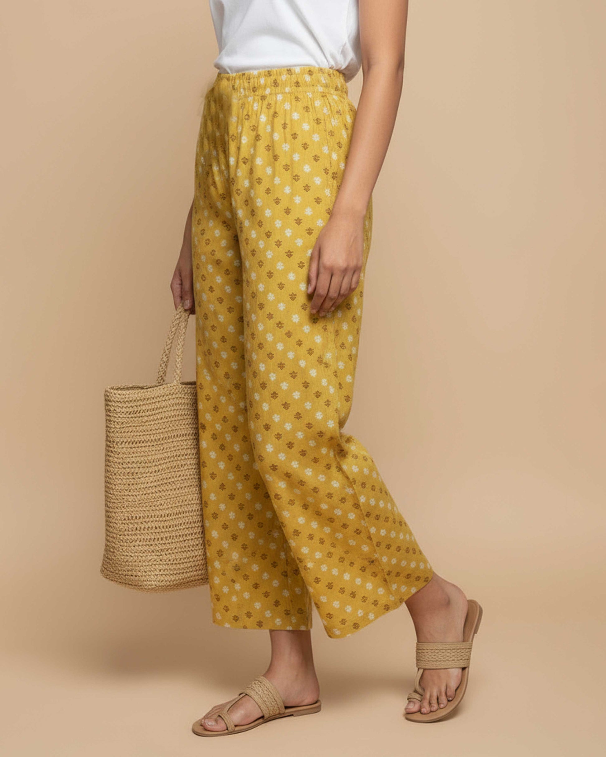 Women_s_Printed_Wide-Leg_Palazzo_Pant_with_Elasticated_Waistband_-_Sandal-Side-Image