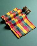 Women's Traditional Checked 1 Meter Blouse Material with Soft Finish - Multi 