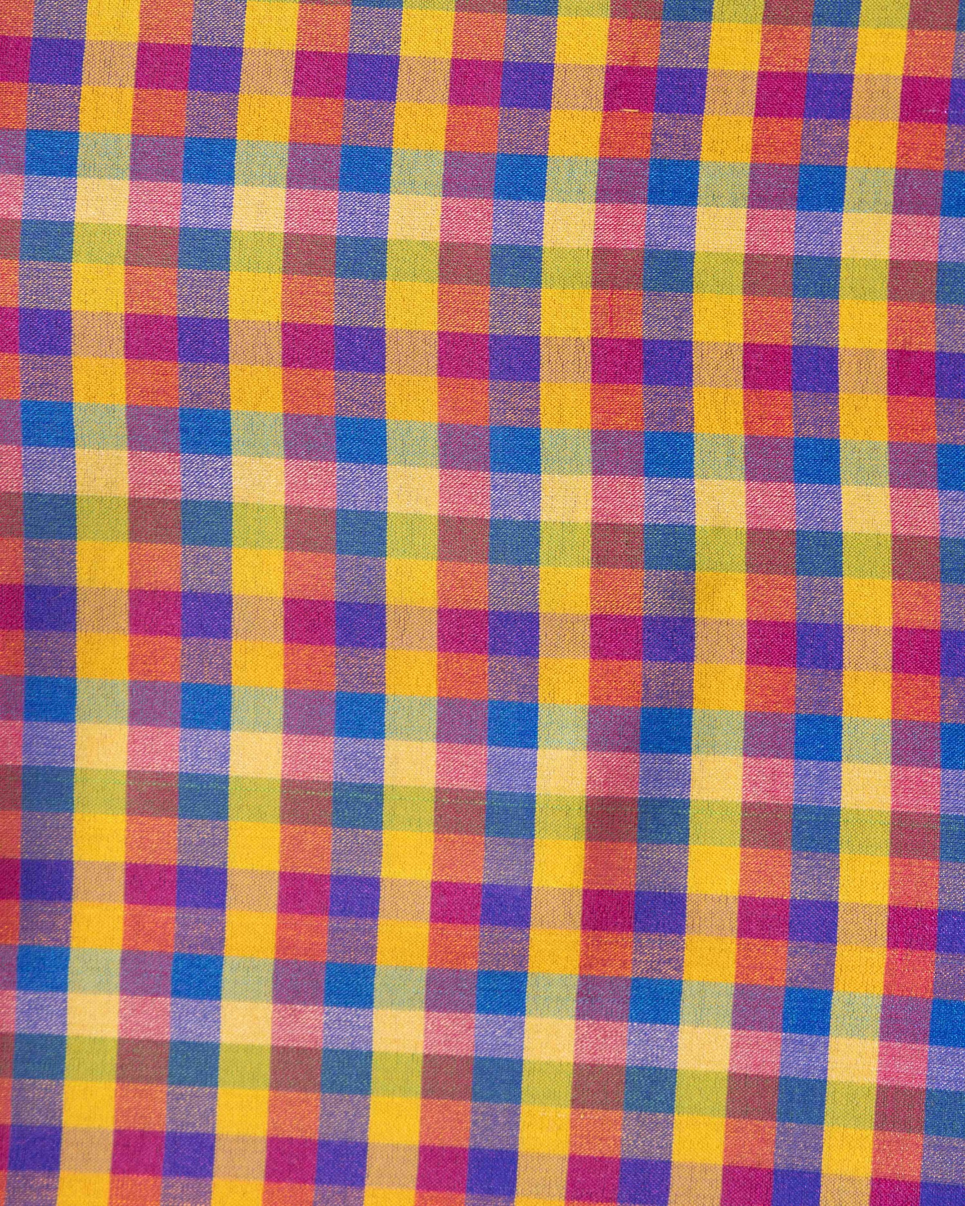 Women_s_Traditional_Checked_Blouse_Material_with_Soft_Finish_-_Multi-TEN