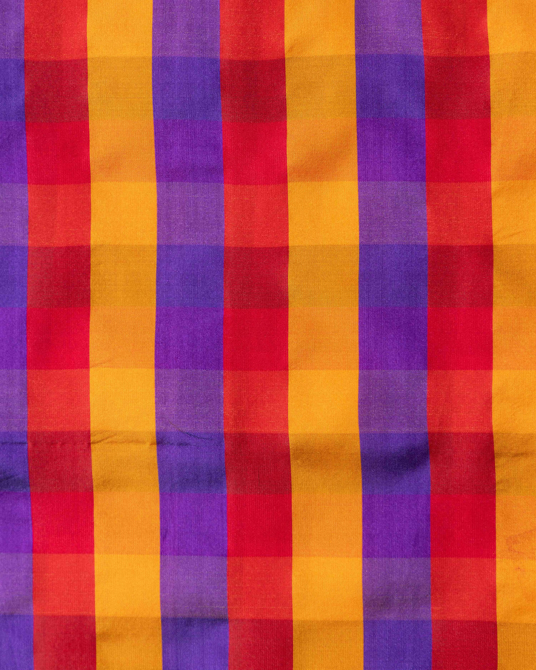 Women's Traditional Checked Blouse Material with Soft Finish - Multi 