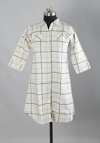 Buy Womens Grey Collar Casual Shirt 

