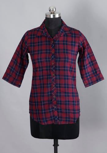 Womens Multi Collar Casual Shirt 
