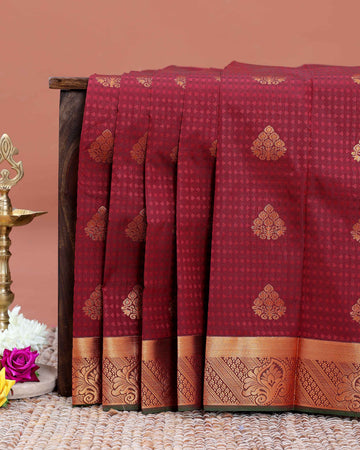 buy-1-get-2-offer-silk-saree-Maroon-one