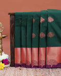 buy-1-get-2-offer-silk-saree-dark-green-one